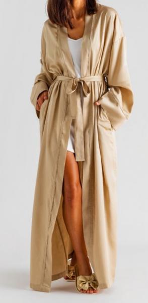 Layos Lyocell Bademantel beige S/M Home&You