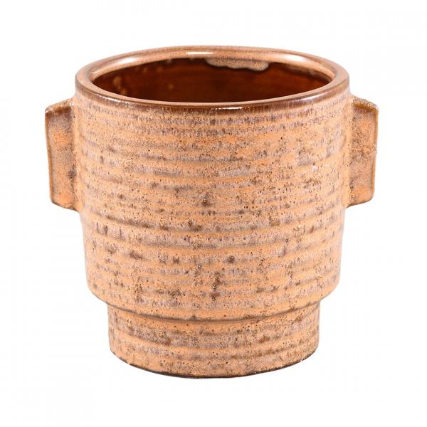 PTMD Blumentopf Katelynn Keramik M orange 16 cm