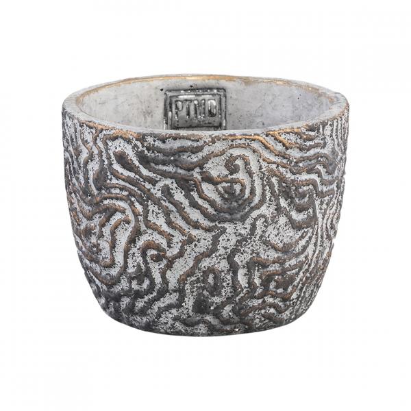 PTMD Blumentopf Leena S grau 12 cm