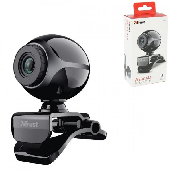 Trust webcam schwarz Exis kleines Paket 7,5 cm