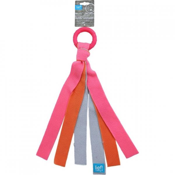 Lief! Spielzeug-Hundering rosa/orange 40 cm