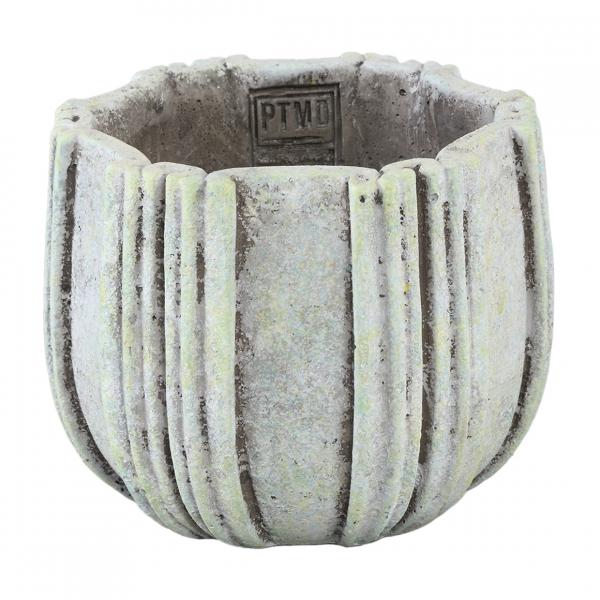 PTMD Blumentopf Valerio M grau/grün 16 cm