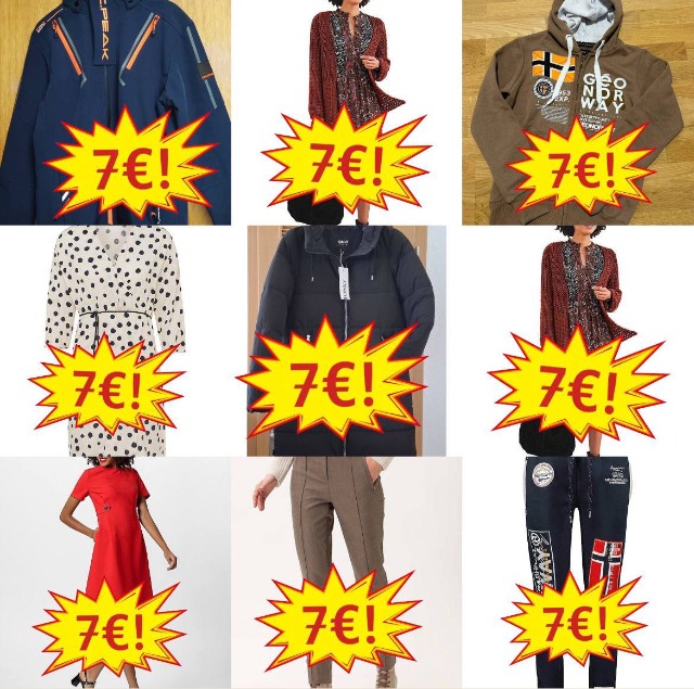 6,90 € Wintermarkenbekleidung Mix A/B, Marken für Damen und Herren, Kundenrücksendungen, große Auswahl, sofort lieferbar