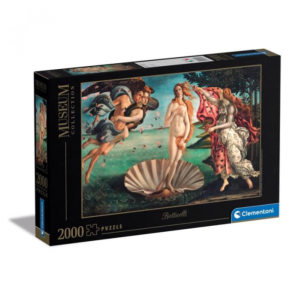 Clementoni 32572 - 2000 Teile Puzzle - Museum Collection - Botticelli - Die Geburt der Venus