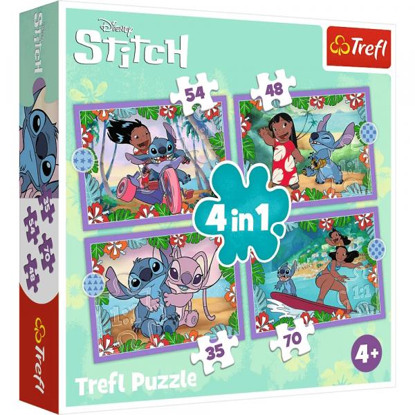 Lilo & Stitch - 4 in 1 Puzzle 35, 48, 54, 70 Teile