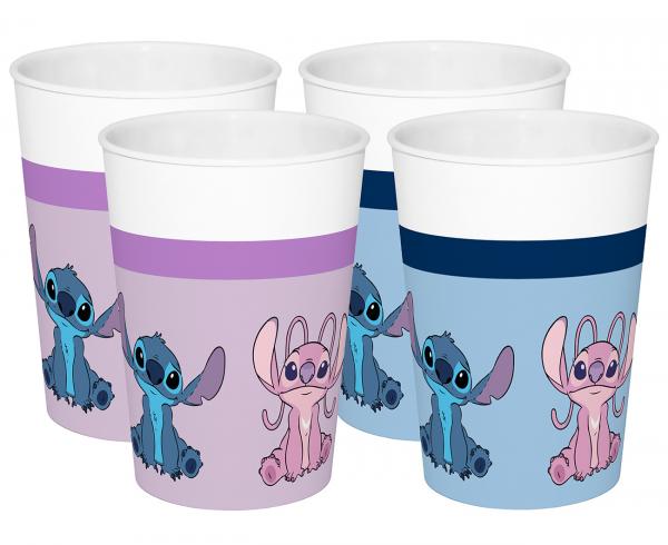 Trinkbecher Disney Stitch - 4er Set 300 ml