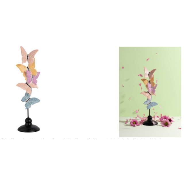 Deko-Stab Schmetterling Dekoration Wohnaccessoire Tischdeko Zuhause Accessoire Stabfigur Fensterdeko Restposten