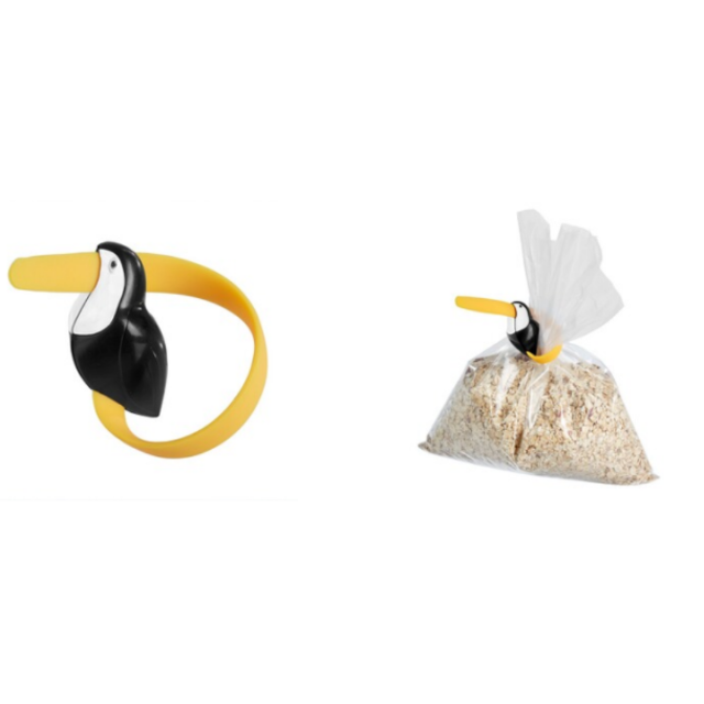 Tütenverschluss Beutelclip Tukan Beutelverschluss Clipverschluss Aufbewahrungsclip Frischhalteclip Küchenclip Restposten