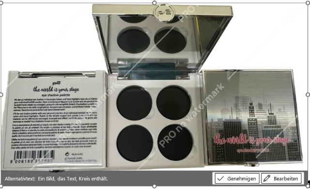 Kosmetika Marke.Brand. P2 Eyeshadow palette