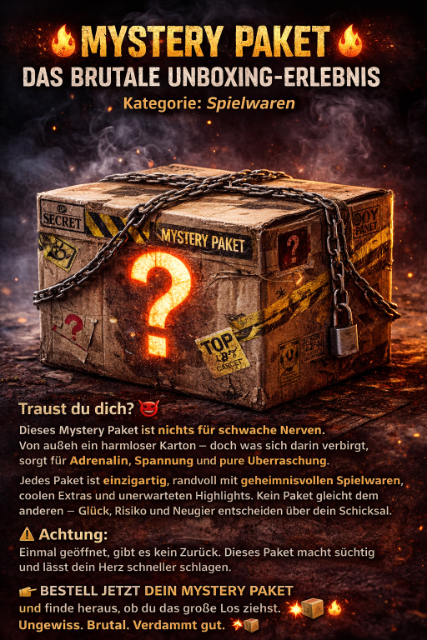 Top Knüller 2026 - Mystery Boxen nach Warengruppe Spielwaren Secret Pack Spielzeug Überraschungspaket für 5 oder 10 Euro