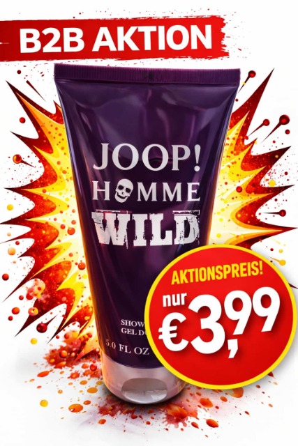 Joop Homme Wild Duschgel 150ml – Verführerischer Herrenduft - Shower Gel 150ml – Intensive Frische unter der Dusche