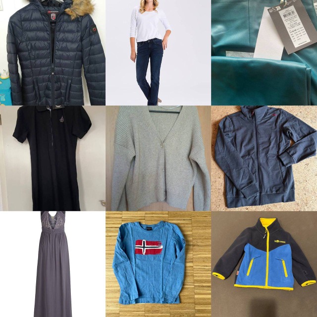 8,50 € Winter-Markenkleidung Mix A/B – Boxen mit Damen & Herren Markenware, Kundenrücksendungen, direkter Stock aus Deutschland
