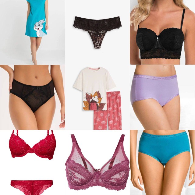 1,50 € Damenunterwäsche Mix BHs Tops Slips Strings Pyjamas Badebekleidung aus deutschen Katalogen Größen XS–XXXL Großhandel Versand weltweit