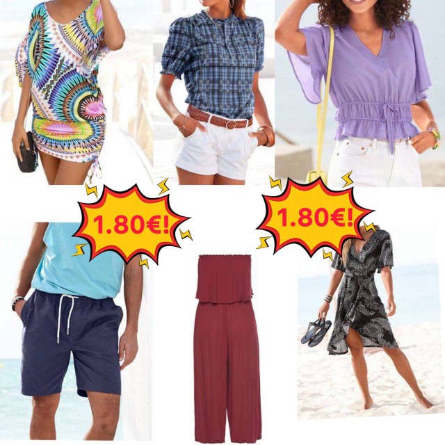 1,80 € Sommer Kleidung Mix Kategorie A neue Ware aus deutschen Katalogen Damen und Herrenbekleidung Größen XS–XXXL Mindestbestellung 100 Stü