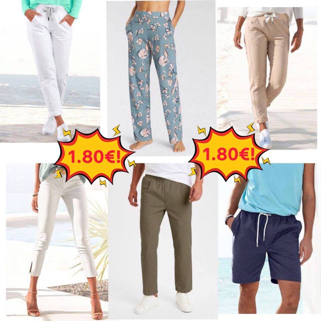 1,80 € Sommer Kleidung Mix Kategorie A neu XS–XXXL Damen Herren Markenware aus deutschen Katalogen T-Shirts Blusen Kleider Jeans Mindestmeng