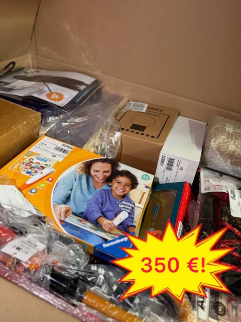 350 € Stock Mix Palette Haushaltsgeräte Kinderartikel Möbel Markenware Kategorie A/B/C Kundenrücksendungen 60-70 Stück pro Palette Versand
