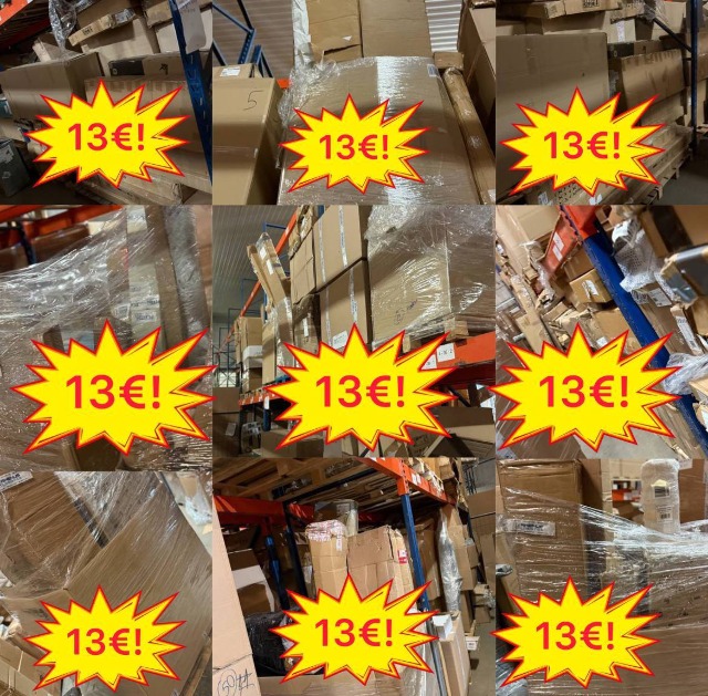 13 € Markenmöbel Mix A/B/C, Kundenrücksendungen, 1 Palette mit 15 Möbeleinheiten, Stühle, Regale, Kommoden und Tische