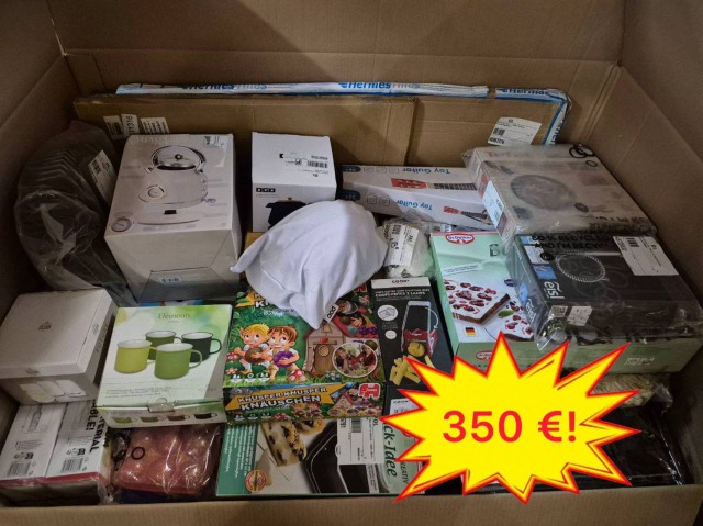 350 €/Palette Mix-Paletten A/B/C, deutsche Marktplatz-Retouren, Haushalt, Kinderartikel, Möbel, 60-70 Stück, ungeprüft