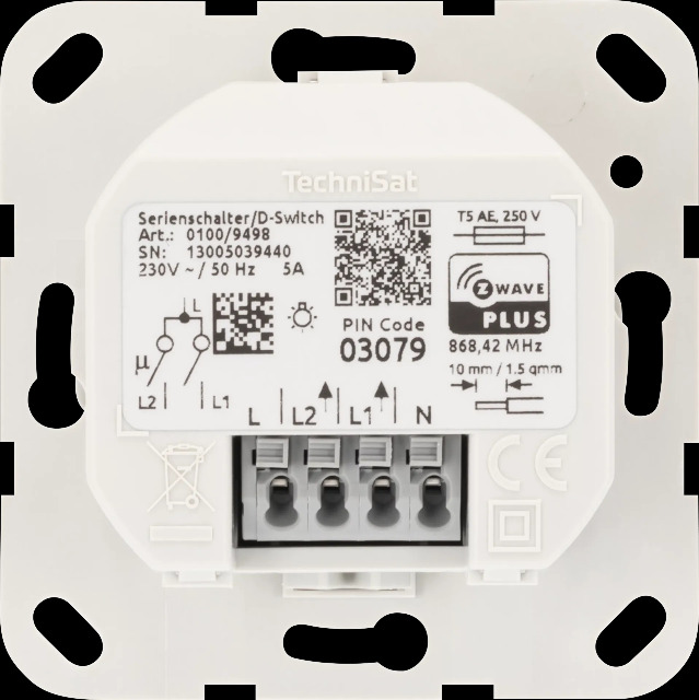 Serienschalter Gira, System Gira 55