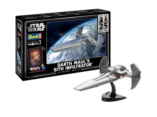 Revell Unisex Grau Figurine Star Wars Episode I 1/120 Darth Maul's Sith Infiltrator - Image 7