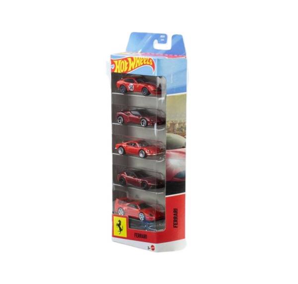 Mattel  Ferrari cars  Der 5er-Pack Hot Wheels Ferrari Serie / Geschenkset - Image 10