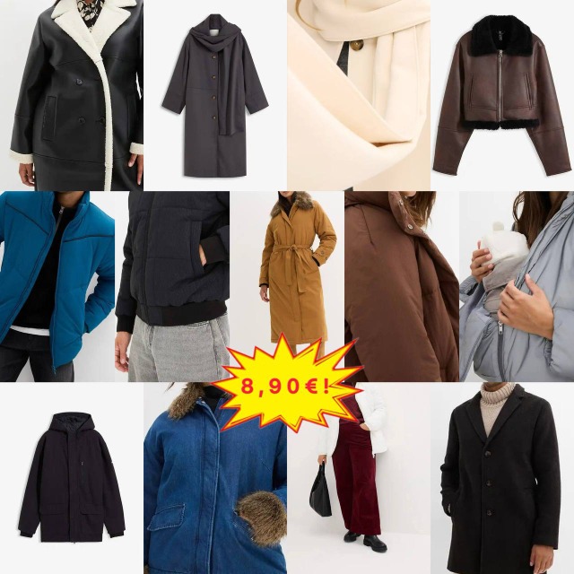 8,90 €/Stück Herren- und Damenjacken Mäntel Restposten Kategorie A, Herbst Winter, Neuware aus deutschen Katalogen, ab 20 Stück