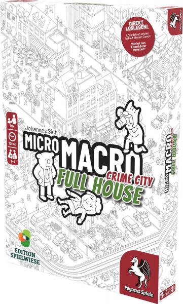 Pegasus Schwarz Micromacro: Crime City 2 – Full House (Edition Spielwiese) - Familienspiel