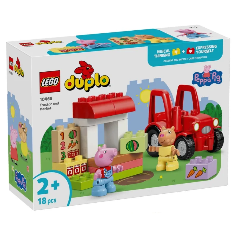 Lego® Duplo® 10468 Peppa Pig - Traktor Und Marktstand (18 Teile)